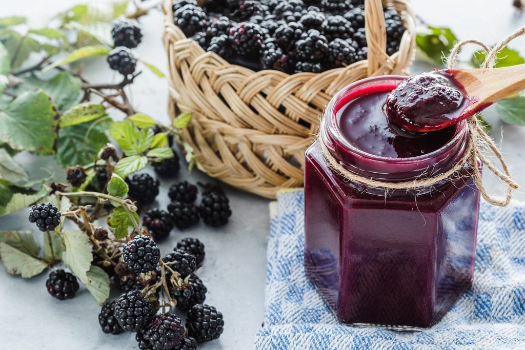 best blackberry jam recipe, easy, no sugar, no pectin