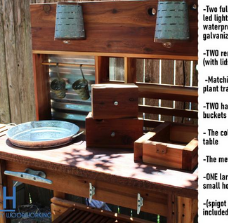 potting bench gardening gift idea