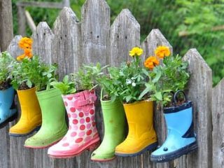 Image for 8. Hanging Boot Flowerbed