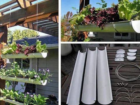 Image for 15. Hanging Gutter Flower Garden