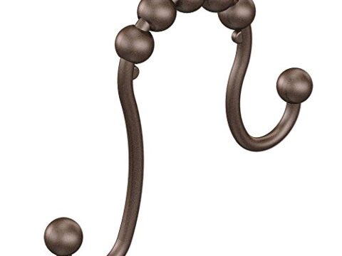 Image for  5. Bathroom Shower Curtain Hooks Novelty Shower Double Glide Shower Rings