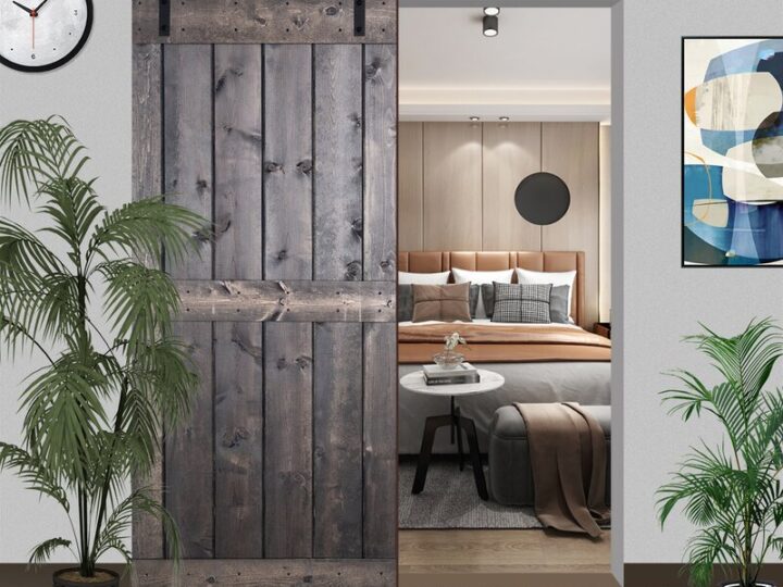 Wood Painted Barn Door