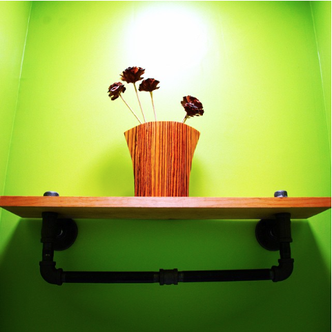 Image for 15. Steampunk Bathroom Shelf