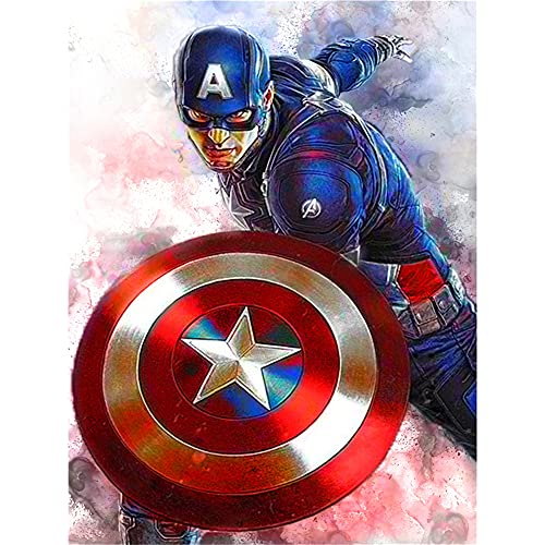 Image for 18. Captain America Diamond Painting Kit