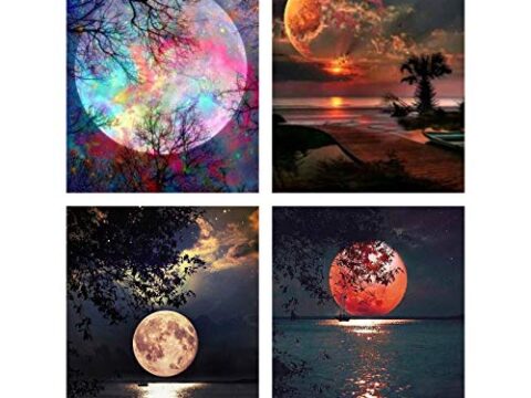 Image for 5. Moon Diamond DIY Painting Kit (4 pack)
