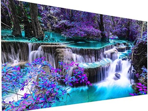 Image for 11. Large Waterfall Full Round Drill Diamond Painting Kit