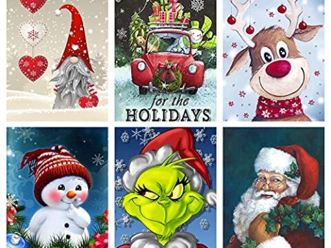 Image for 9. 6-Pack Christmas Diamond Art Kit
