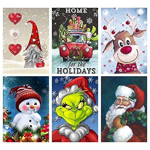 Image for 9. 6-Pack Christmas Diamond Art Kit