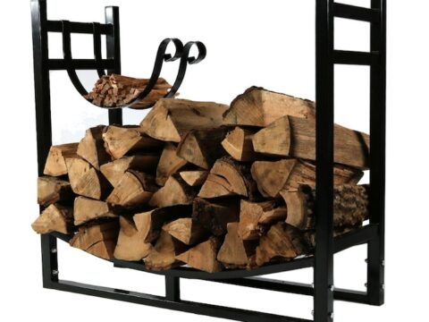 Image for 11. Elegant Indoor Firewood Rack