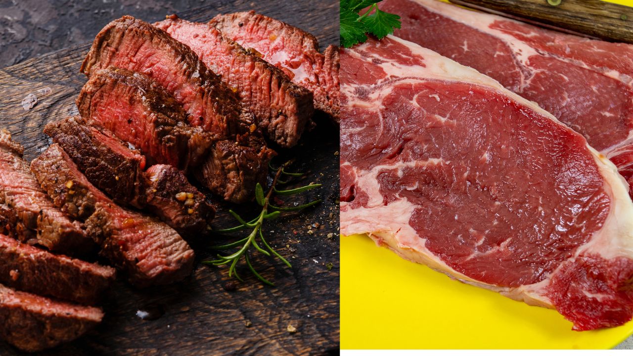 cooked vs raw meat