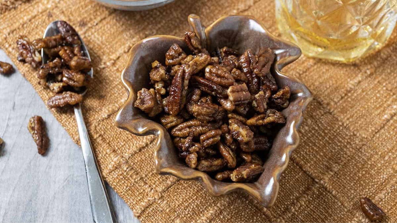 Bourbon Candied Pecans
