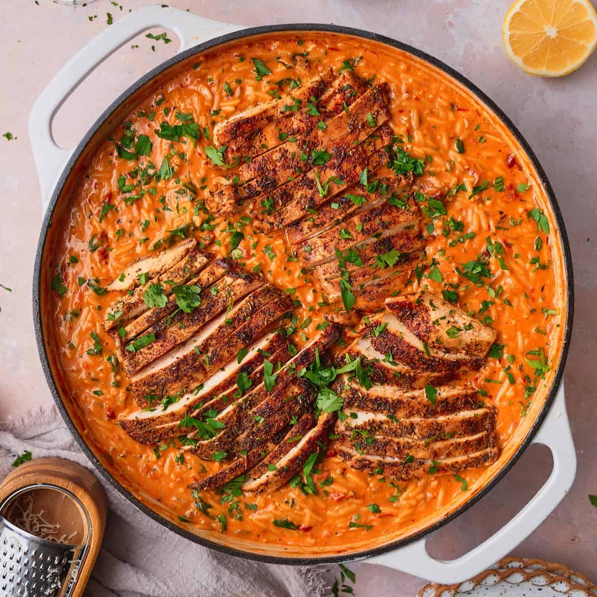 Marry Me Chicken Orzo
