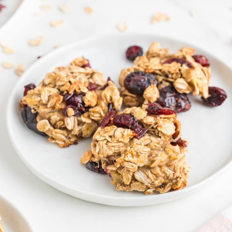 Banana Oatmeal Cranberry Cookies