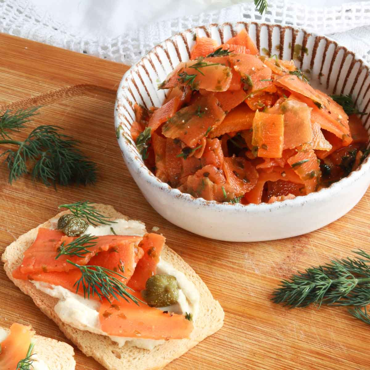 Vegan Smoked Salmon Carrot Lox