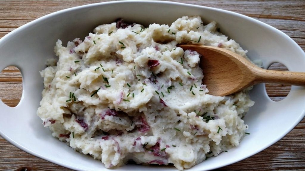Creamy Blue Cheese Mashed Red Potatoes