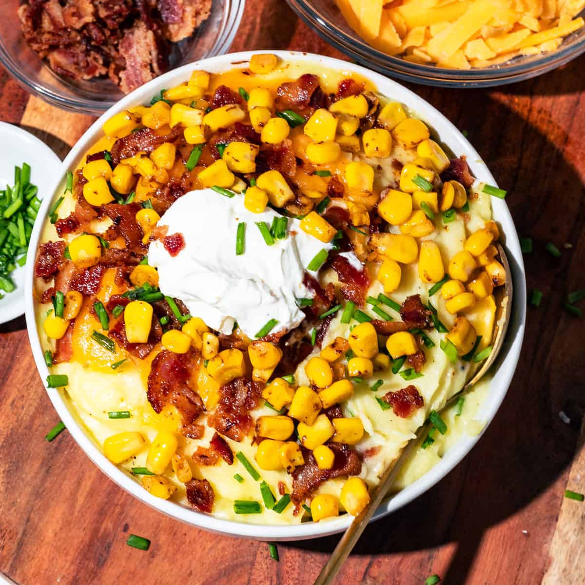 Easy Loaded Mashed Potato Bowls