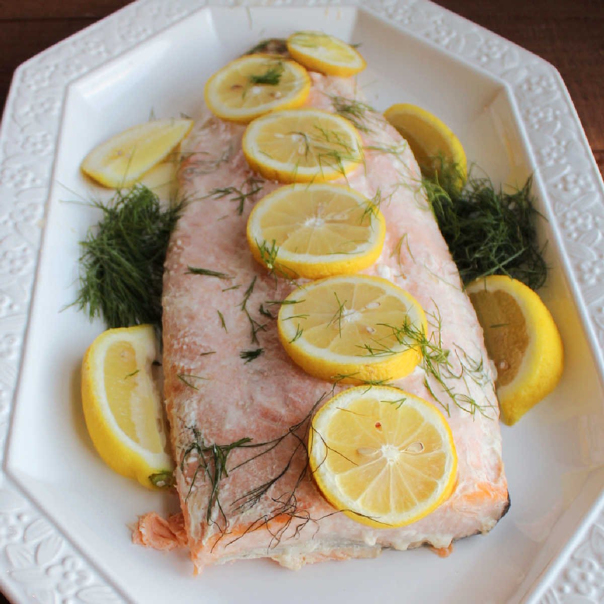 Baked Salmon with Lemon and Dill