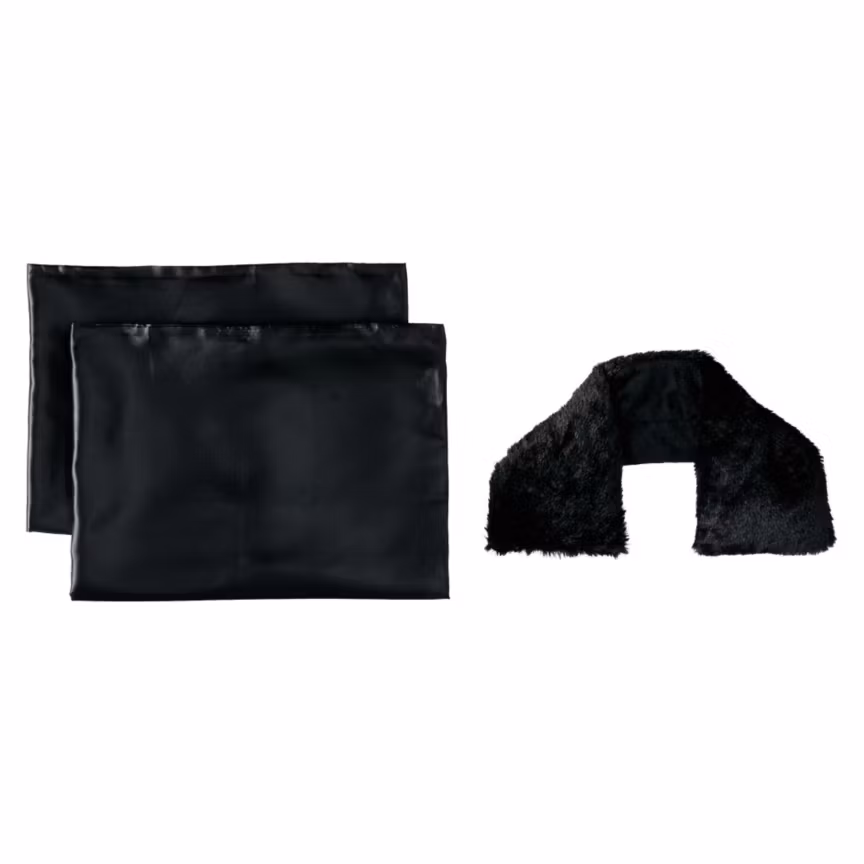 2 Pack Pillowcases Neck Wrap Black