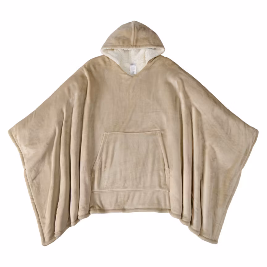 Adult Unisex Wearable Blanket Beige One size