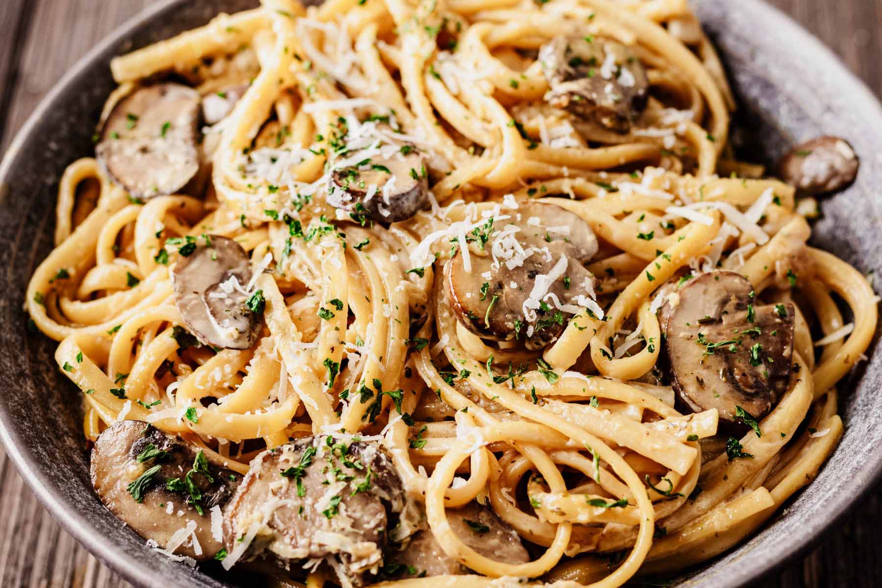 One Pot Mushroom Pasta