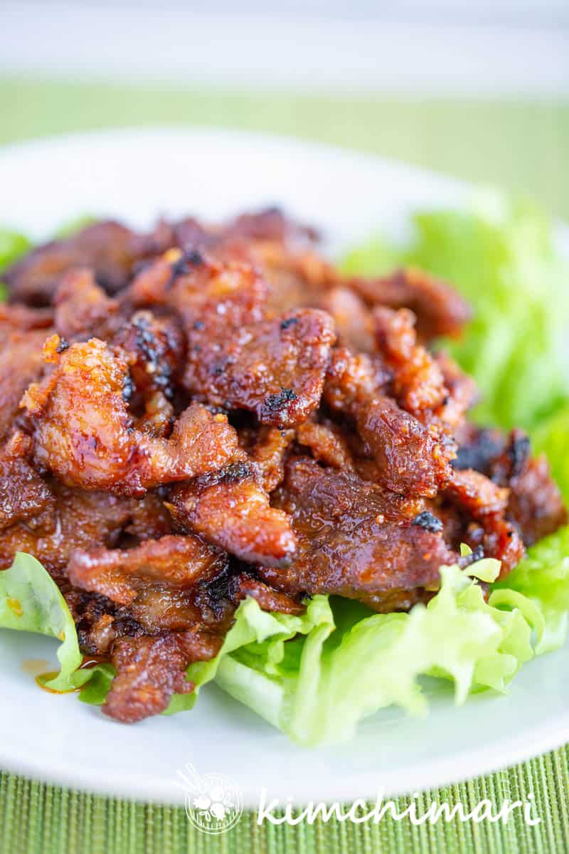 Simple Oven Baked Korean Spicy Pork