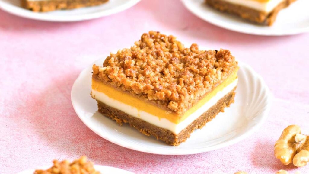 Pumpkin Cheesecake Bars