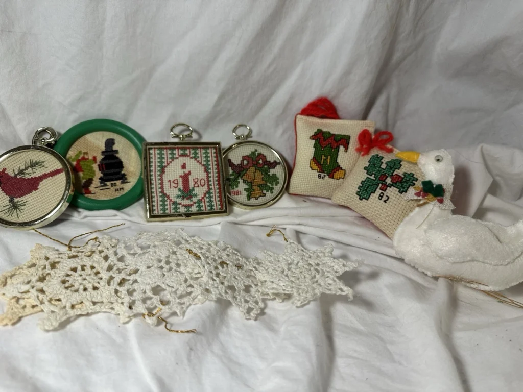 Vintage Bundle Homemade Ornaments