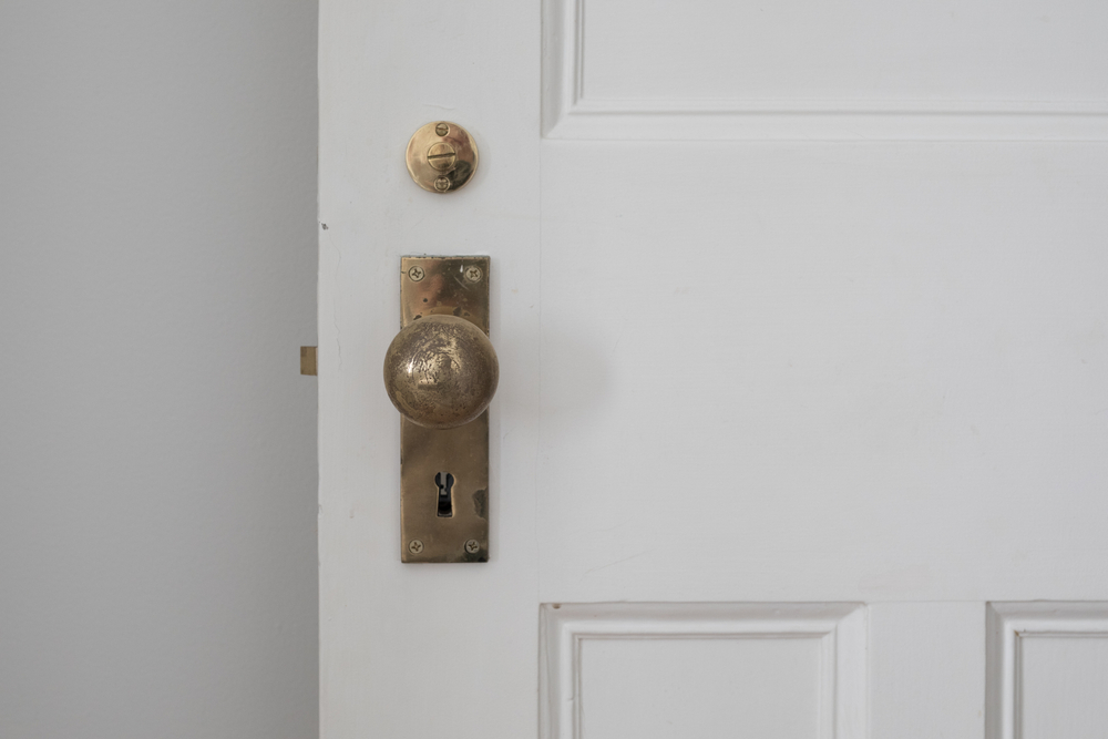 closed bedroom door