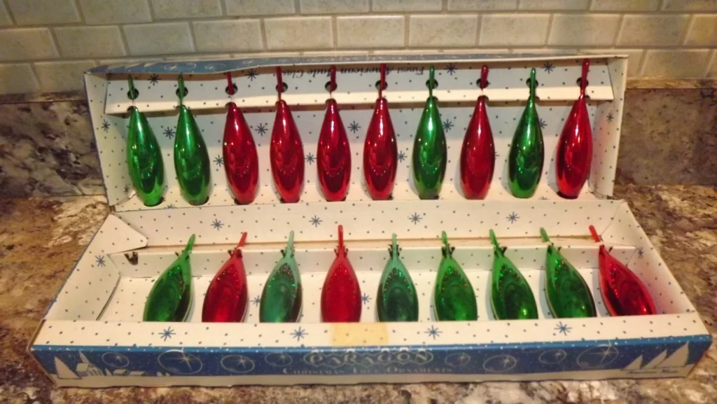vintage glass ornaments