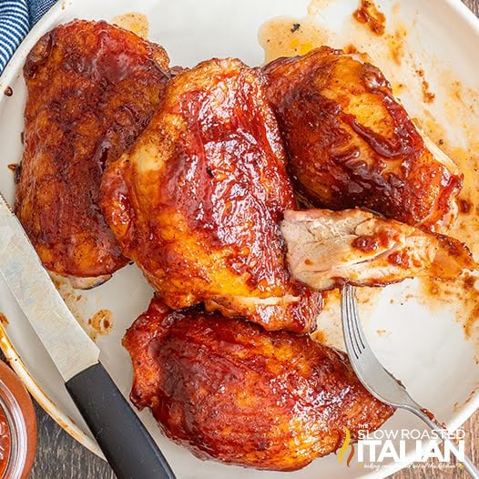 Smoked Chicken Thighs + Video