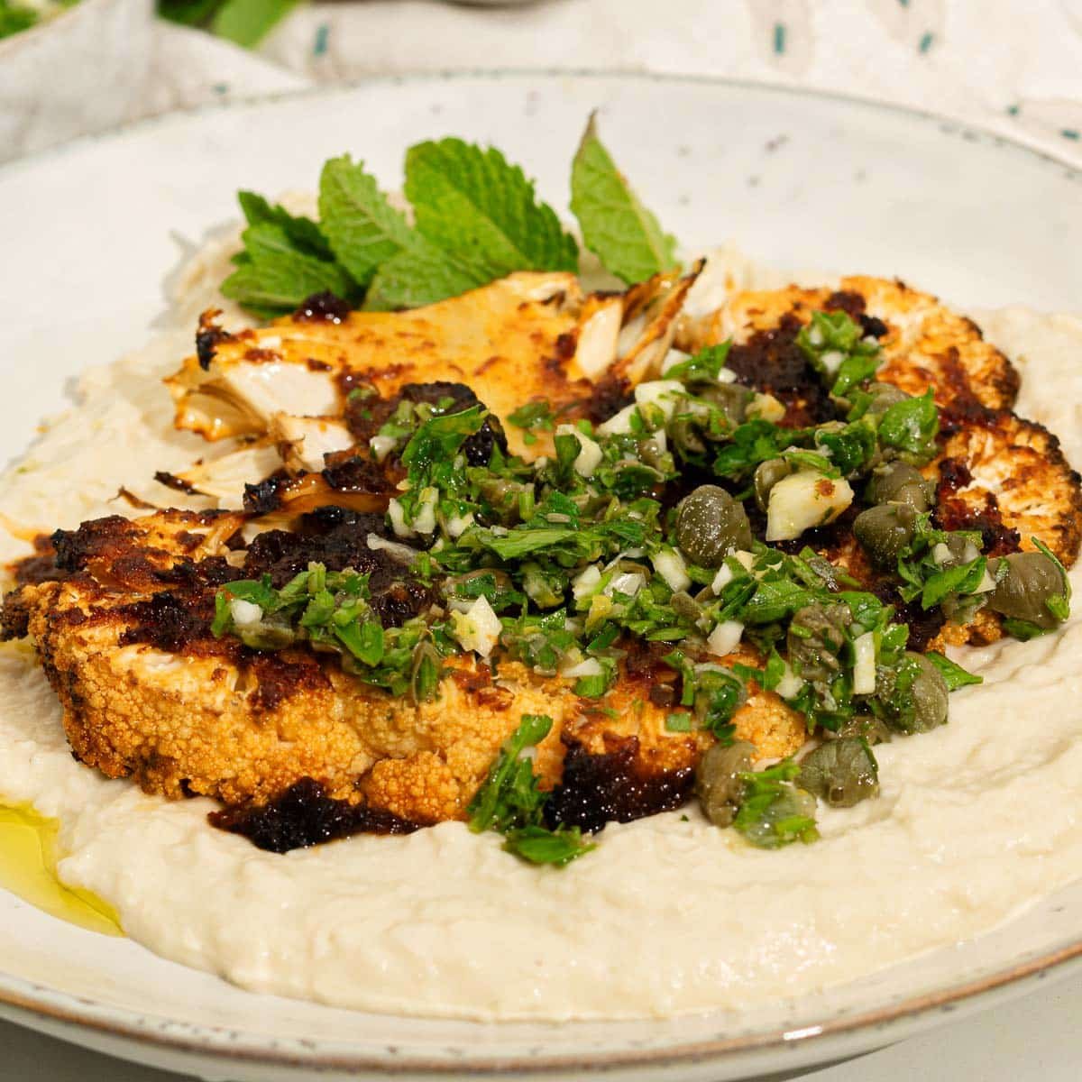 Spicy Air Fryer Roasted Cauliflower Steaks