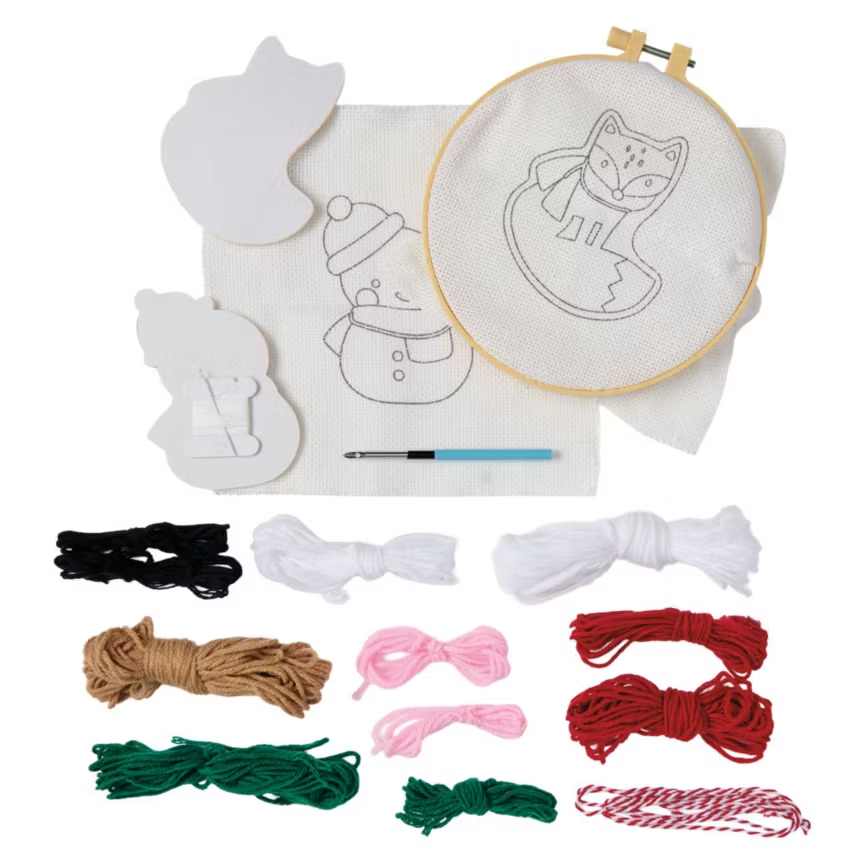 2 Pack Punch Needle Ornaments Kit