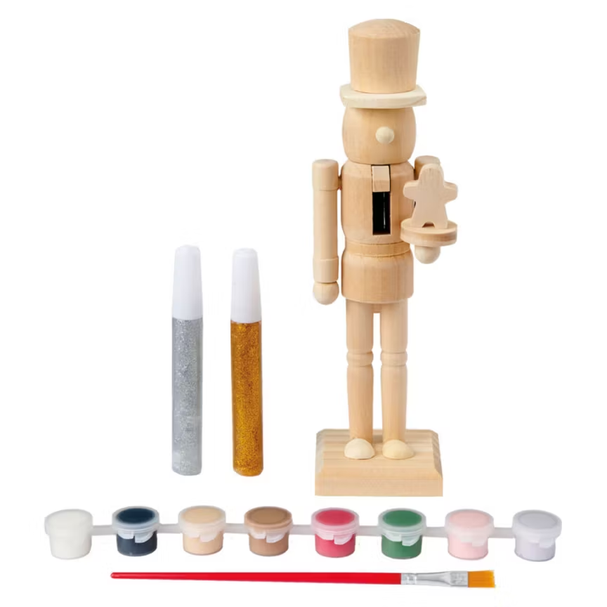Merry Moments paint-your-own nutcrackers