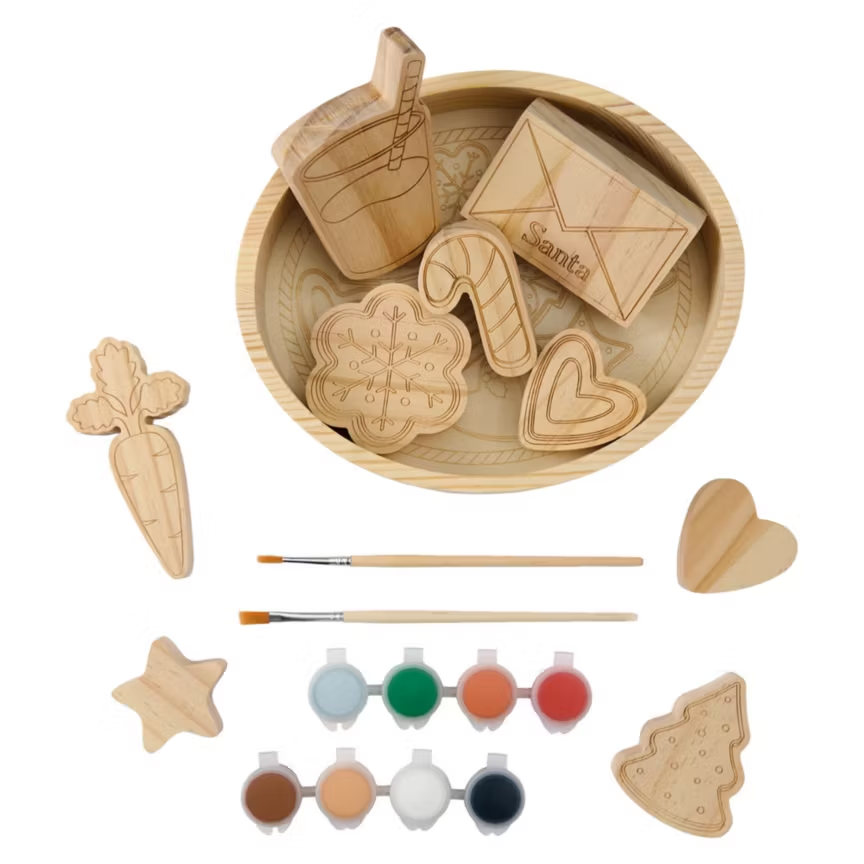 Merry Moments paint-your-own wood scenes