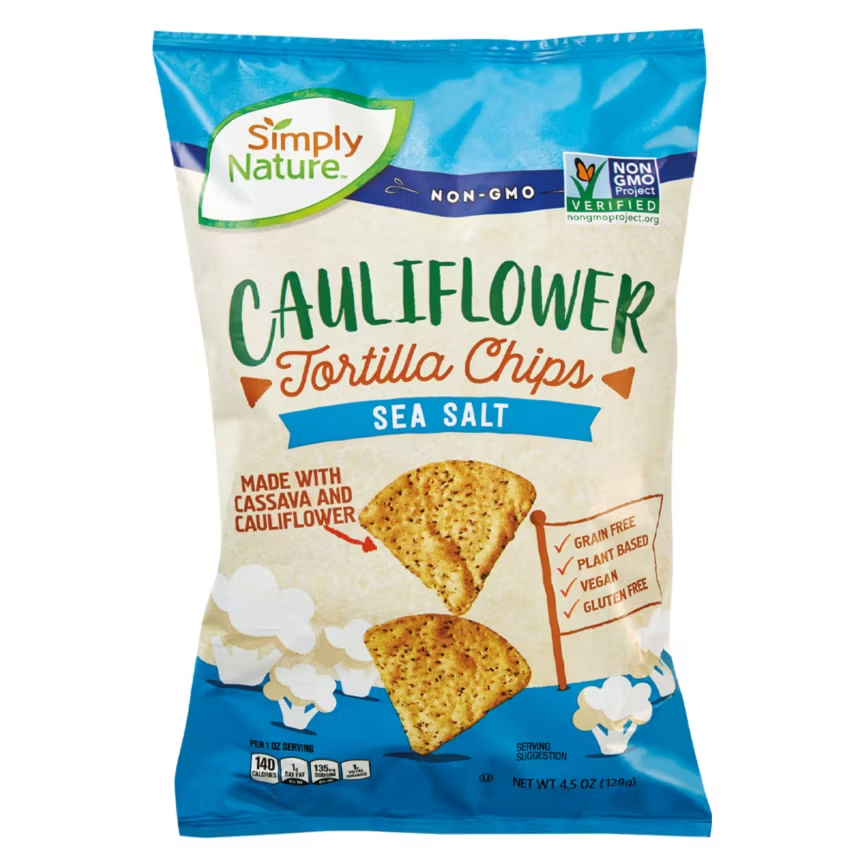 Sea Salt Cauliflower Tortilla Chips