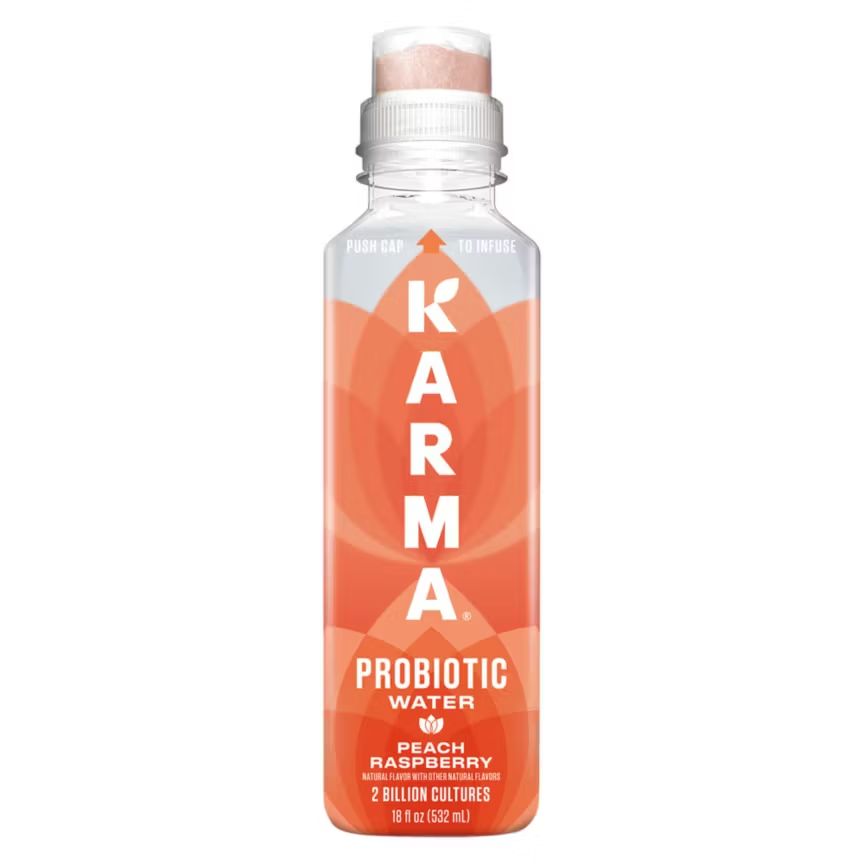 Peach Raspberry Probiotic Water