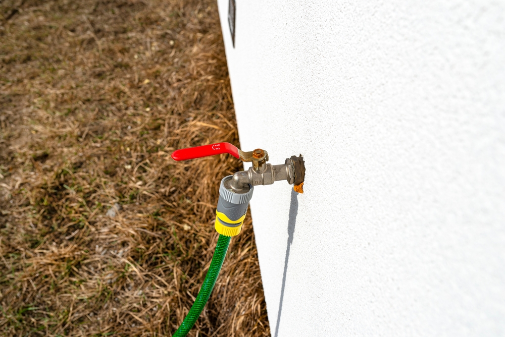 hose attached in cold weather