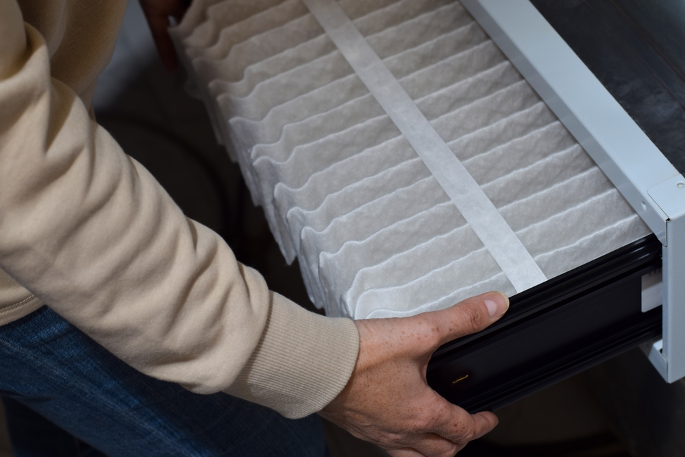 replacing furnace in filter