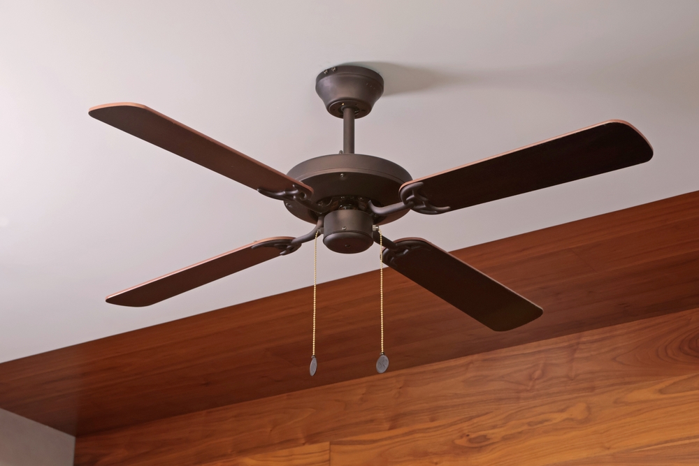 wooden ceiling fan