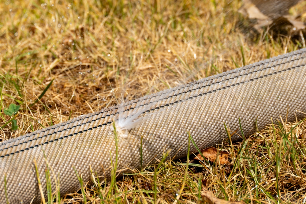 hose with a leak