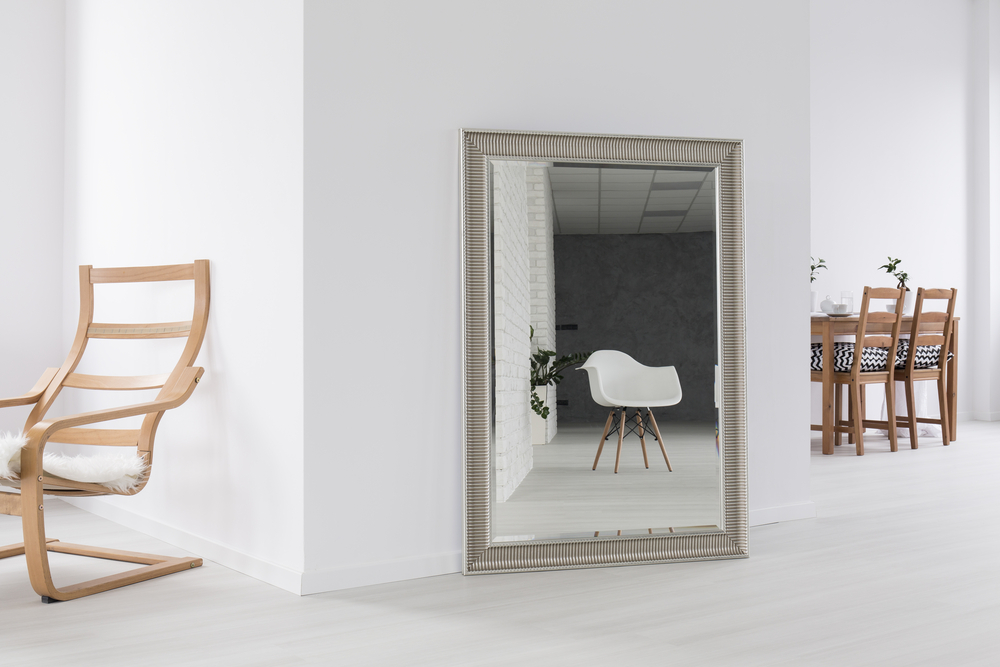 large mirror in lounge
