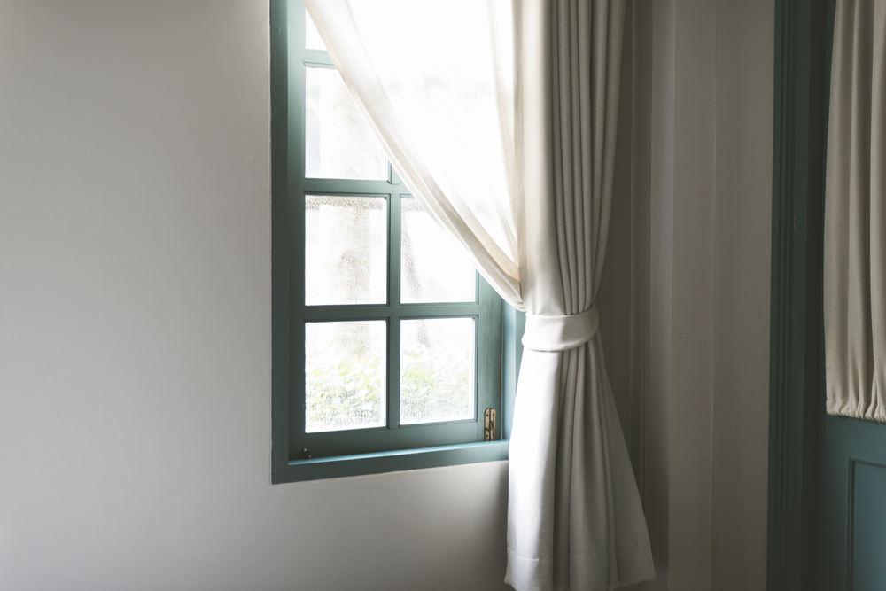 window with curtains