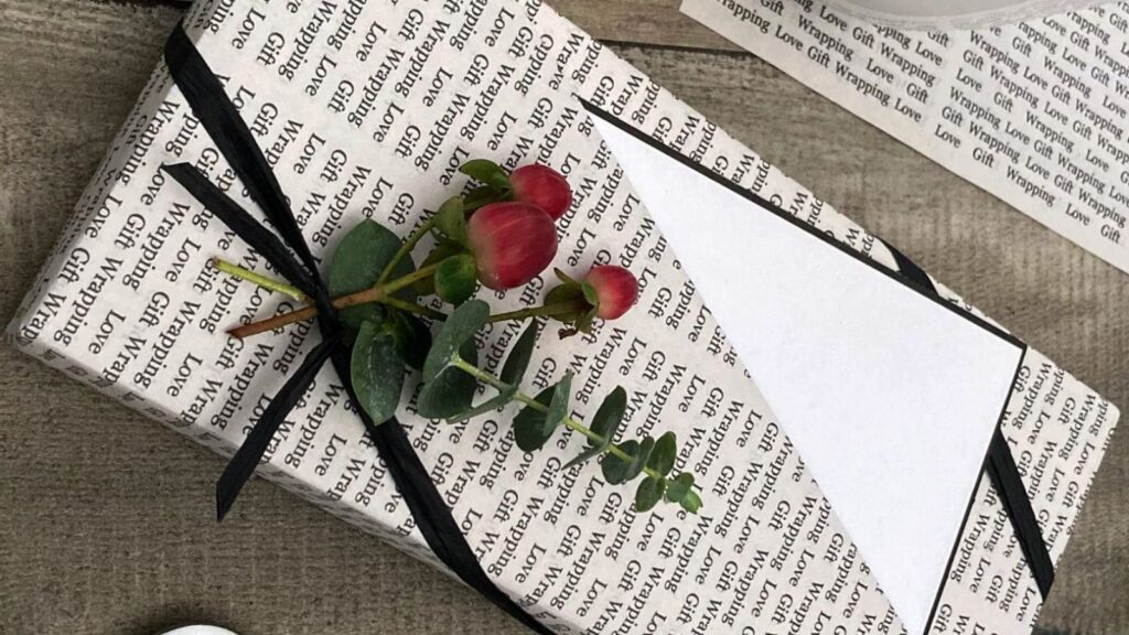 wrapping in newspaper
