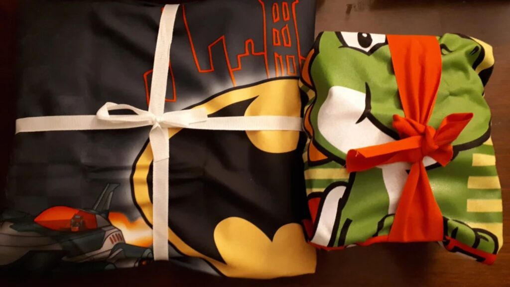 wrapping in pillowcase