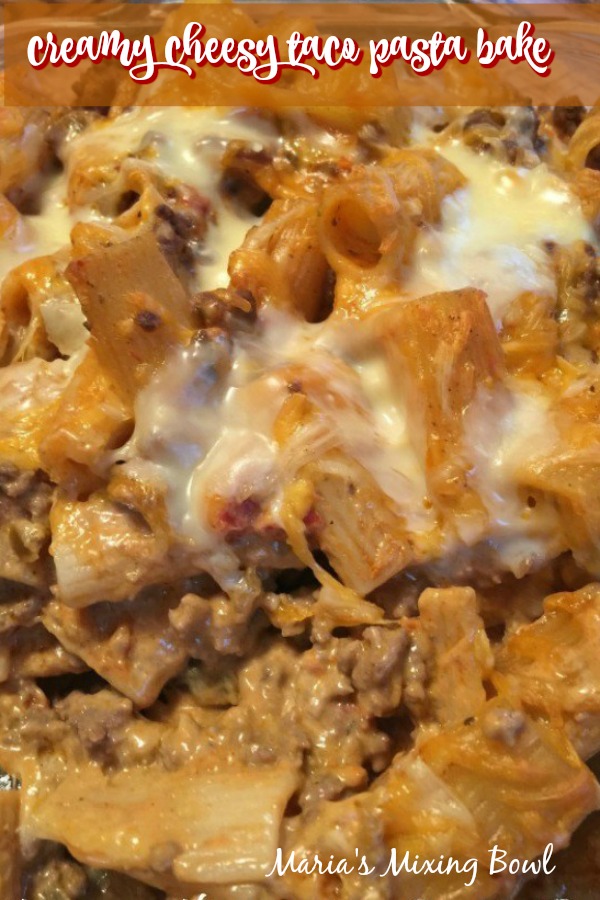 close up of taco bake on plate with words written over the top