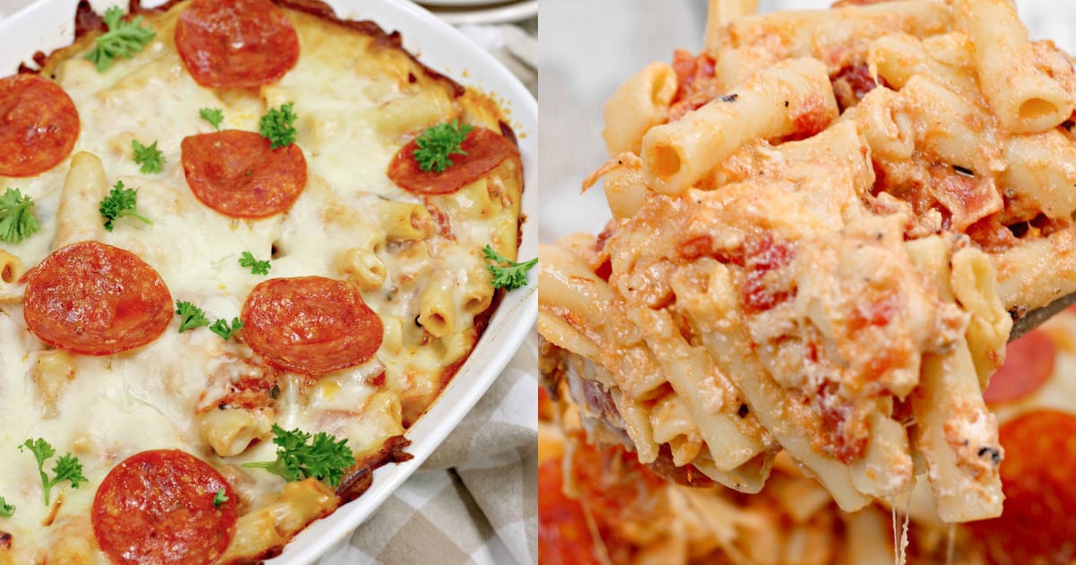 Easy Pizza Pasta Bake
