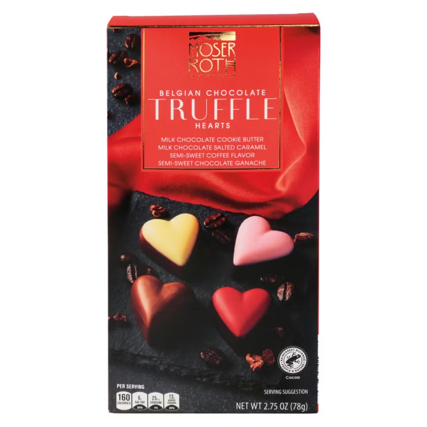Moser Roth Valentine Truffle Hearts