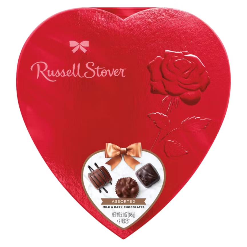 Russell Stover Assorted Chocolates Heart Box