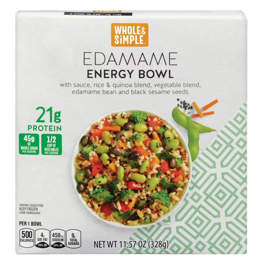 Whole & Simple Edamame Energy Bowl