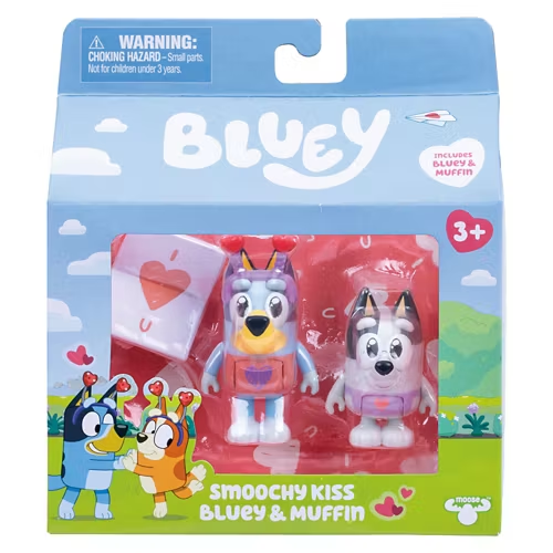 Bluey Valentine figure two-pack